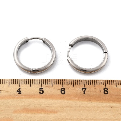 201 Stainless Steel Hoop Earrings LS-EJEW-P304-15B-P-1