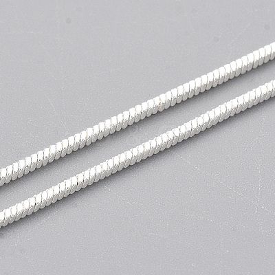 Brass Square Snake Chain Necklace Making MAK-T006-10A-S-1