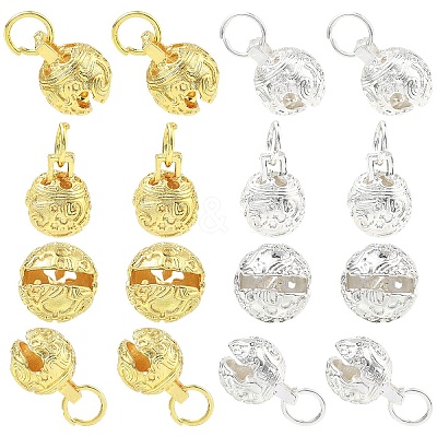 10Pcs 2 Colors Brass Pendants KK-YW0004-34-1