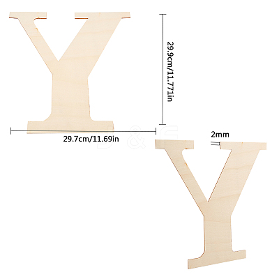 Unfinished Wood Shape WOOD-CN0001-010Y-1