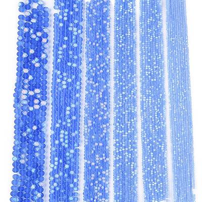 Transparent Glass Beads Strands EGLA-A044-T3mm-MB14-1