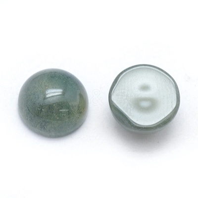 Natural Moss Agate Cabochons G-E492-H-26-1