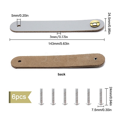 Leather Handle DIY-WH0182-19E-1
