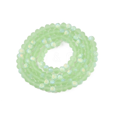 Transparent Glass Beads Strands EGLA-A044-T4mm-MB09-1