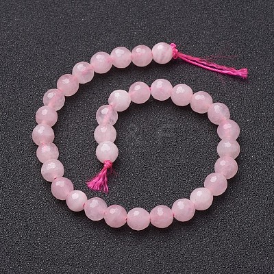 Natural Rose Quartz Beads Strands X-G-G099-F6mm-15-1