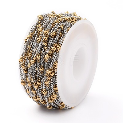 Two Tone 304 Stainless Steel Curb Chains CHS-B001-19-1