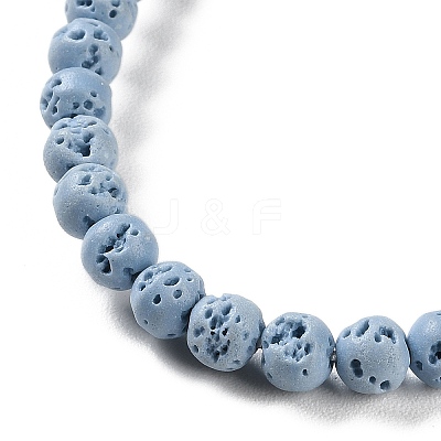 Synthetic Lava Rock Dyed Beads Strands G-H311-08A-06-1