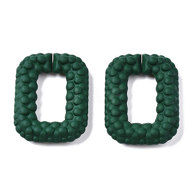 Spray Painted CCB Plastic Linking Rings CCB-Q091-009B-1