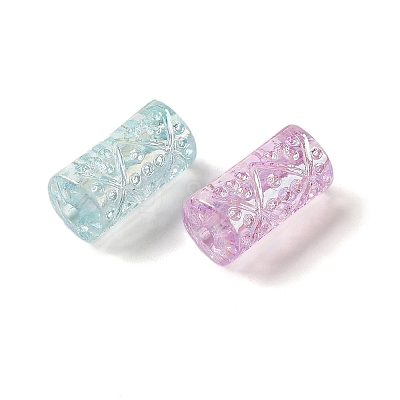 UV Plating Acrylic Beads OACR-G036-01-1