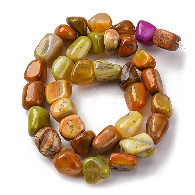 Natural Agate Beads Strands G-RM241227-05-1