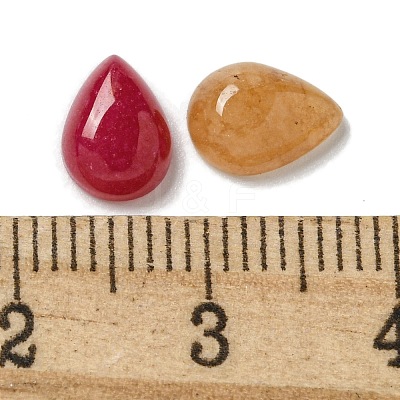 Dyed Natural White Jade Cabochons G-Q173-02B-11-1