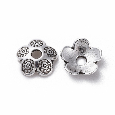 Tibetan Style Bead Caps TIBEB-S039-046AS-NR-1