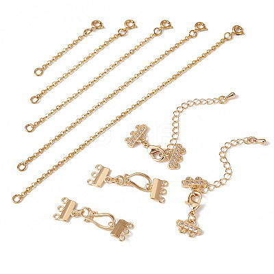 2Pcs Brass Hook and S-Hook Clasps DIY-TA0004-25-1