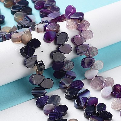 Natural Agate Beads Strands G-G021-04A-03-1