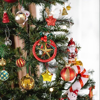 100Pcs Plastic Lanyard for Christmas Tree Decorations FIND-YW0007-81A-1