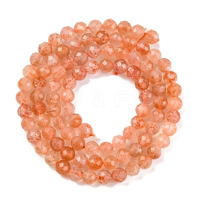 Natural Sunstone Beads Strands G-F770-C01-04-1