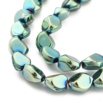 Full Plated Electroplate Glass Beads Strands EGLA-G037-04A-FP04-1