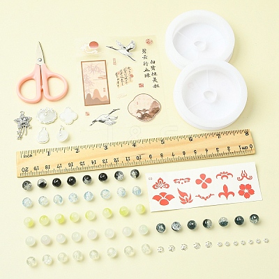 DIY Lampwork Beaded Bracelet Making Kit DIY-FZC0001-01C-1