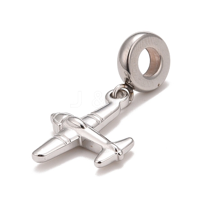Non-Tarnish 304 Stainless Steel European Dangle Charms STAS-I194-21P-1