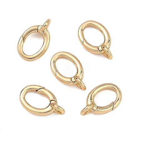 SHEGRACE Brass Spring Gate Rings XGRQ58246-764G-1