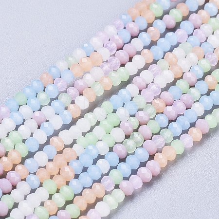 Opaque Glass Beads Strands X-GLAA-L030-A02-1