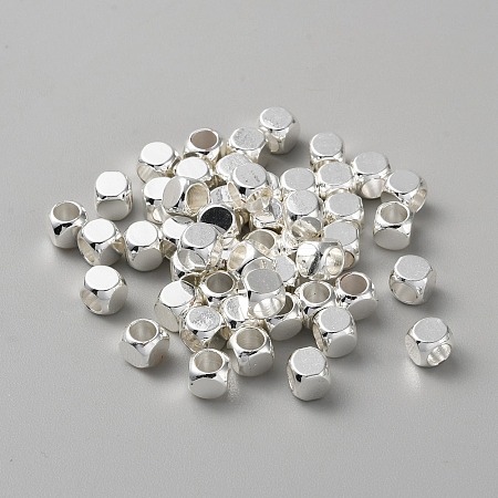 Cube Brass Beads KK-WH0081-64D-1