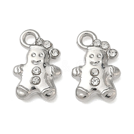 Christmas Alloy Crystal Rhinestone Pendants FIND-L026-01B-P-1