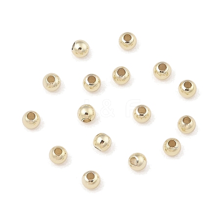 Rack Plating Brass Round Beads KK-A235-01LG-02-1