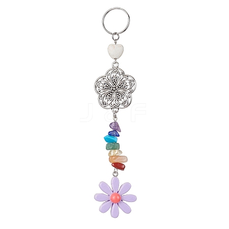 Flower Resin Keychains KEYC-JKC00556-04-1