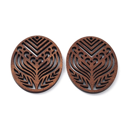 Walnut Wood Laser Cut Pendants WOOD-Q051-04E-1