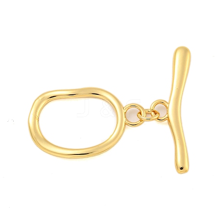 Brass Toggle Clasps KK-A223-24G-1