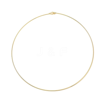 Rack Plating Brass Choker Necklaces NJEW-Q348-04G-1