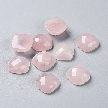 Natural Rose Quartz Cabochons G-L553-39-1