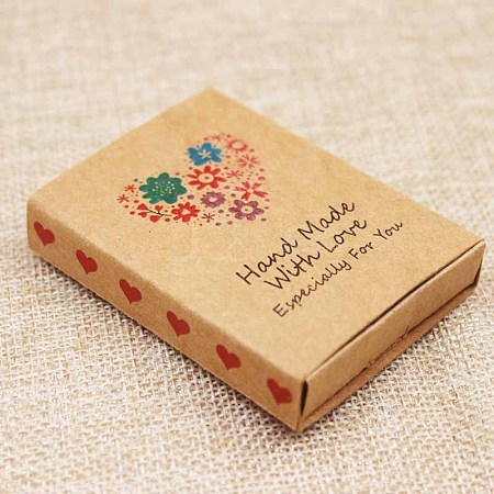 Kraft Paper Boxes and Earring Jewelry Display Cards CON-L015-B08-1