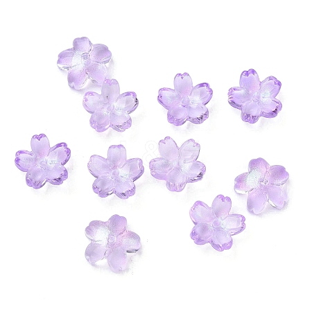 Dyed & Heated Glass Bead Caps GLAA-Z019-03P-1