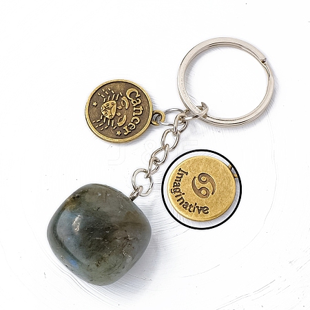 Natural Labradorite Keychain PW-WG6B815-04-1