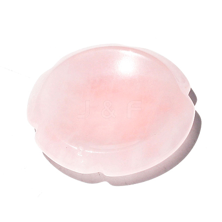 Natural Rose Quartz Worry Stone for Anxiety PW-WG35396-01-1