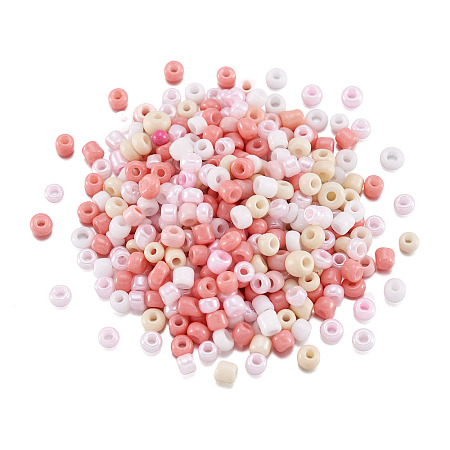 Opaque Glass Round Seed Beads GLAA-TAC0025-07A-06-1