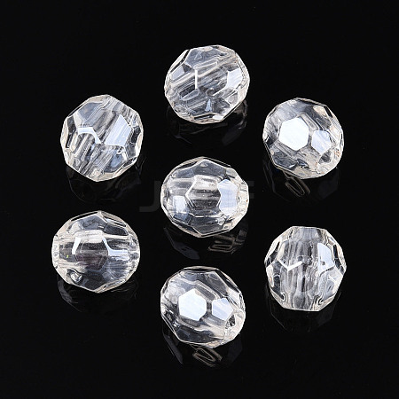 Transparent Acrylic Beads TACR-T028-61B-1