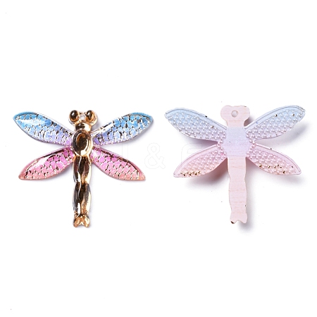 Transparent Resin Pendants RESI-WH0020-020C-1
