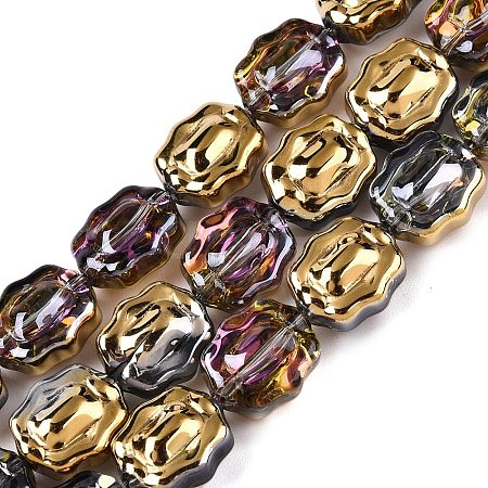 Electroplate Glass Beads Strands EGLA-T021-05L-1