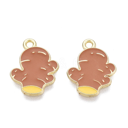Alloy Enamel Pendants ENAM-Q003-06G-1