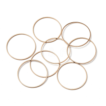 Brass Linking Rings KK-WH0045-016E-G-1