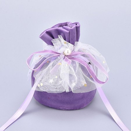 Velvet Jewelry Drawstring Gift Bags TP-M001-01F-1