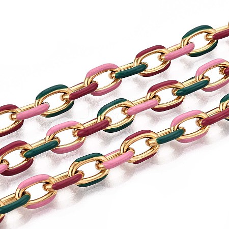 304 Stainless Steel Enamel Cable Chains CHS-ZX006-06G-1