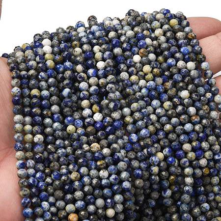 Natural Lapis Lazuli Beads Strands G-RM2025-A41-4mm-B-1
