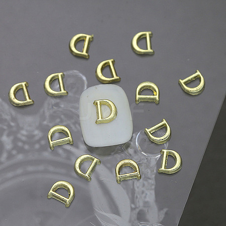 Alloy 26 Letter Shapes Nail Art Decoration MRMJ-WH0114-001-04-1