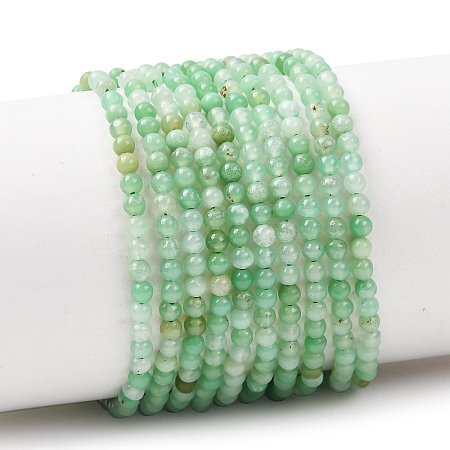 Natural Chrysoprase Beads Strands G-H358-A04-3mm-01-1