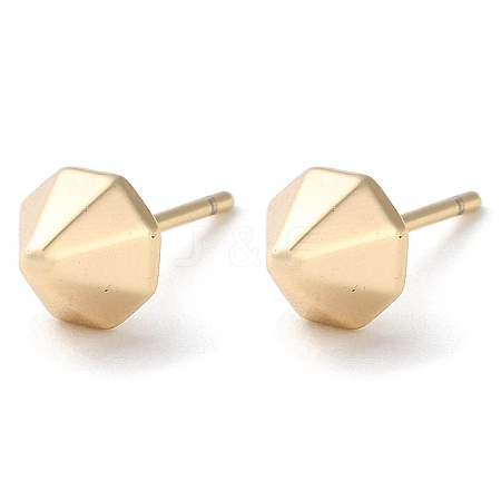 Brass Stud Earrings for Women EJEW-E292-01G-1