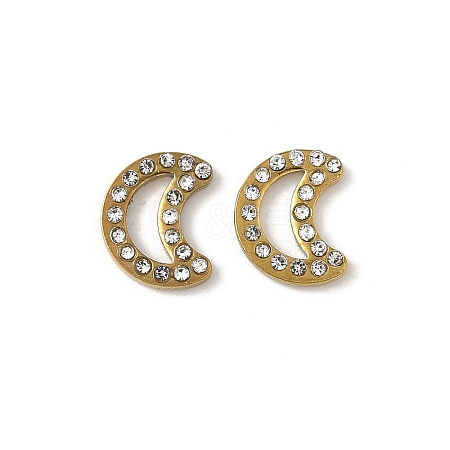 304 Stainless Steel Rhinestone Cabochons STAS-A057-04G-F02-1